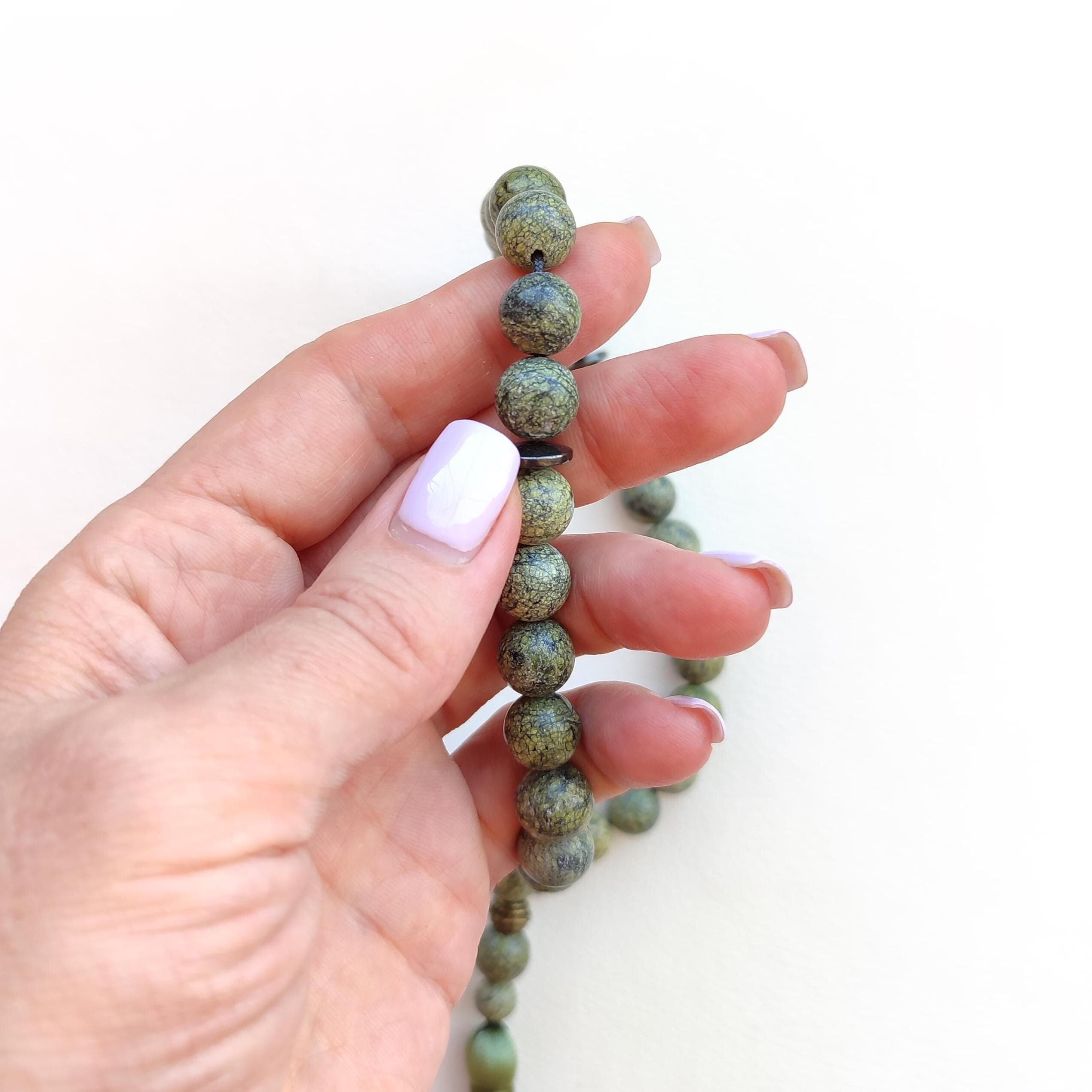Tasbih 33 beads Muslim prayer beads with stones Worry beads - image 4