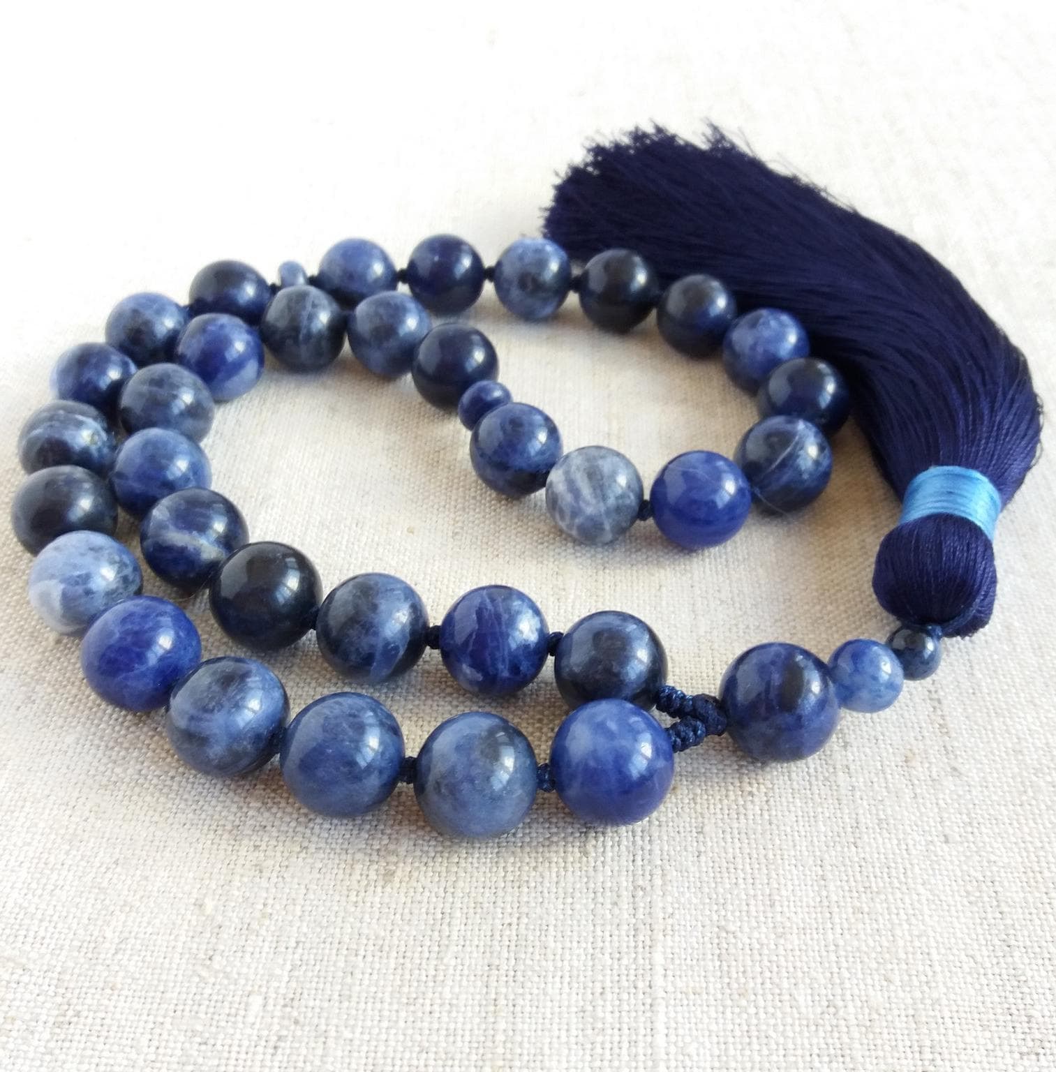 33 bead tasbih Blue prayer beads Stone tasbeeh beads Muslim rosary