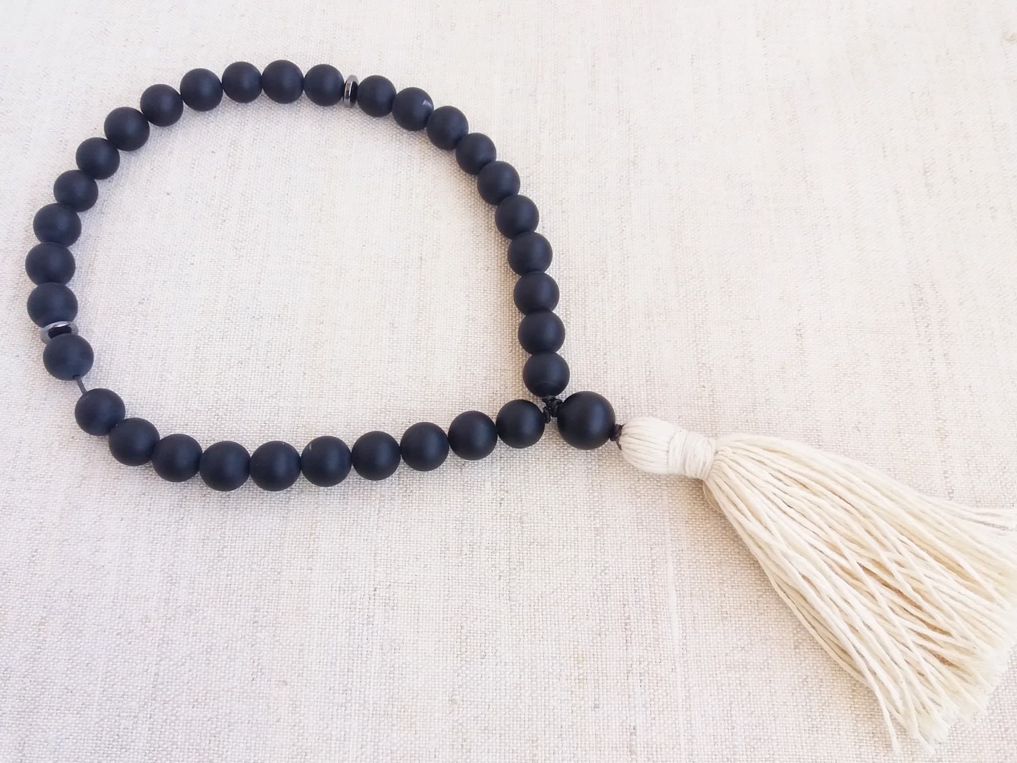 Tasbih 33 beads Tasbeeh Worry beads Prayer beads islamic gift Black onyx prayer beads - image 5