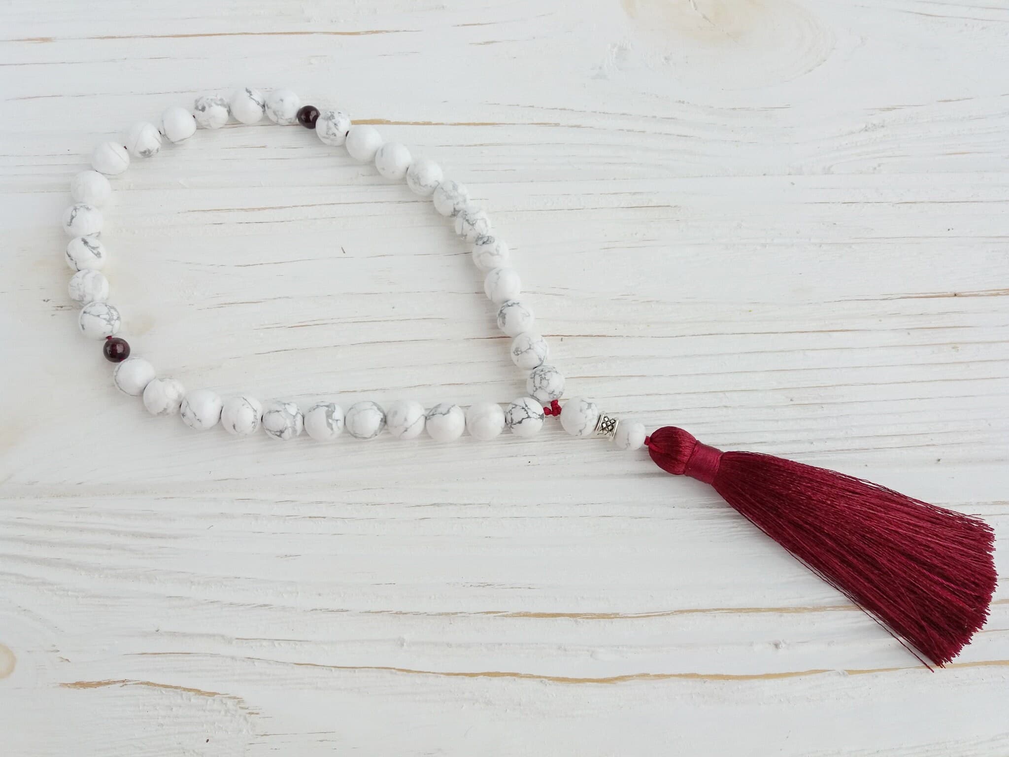 White tasbeeh 33 beads Prayer beads islamic Worry beads Tasbih 33 beads - image 5