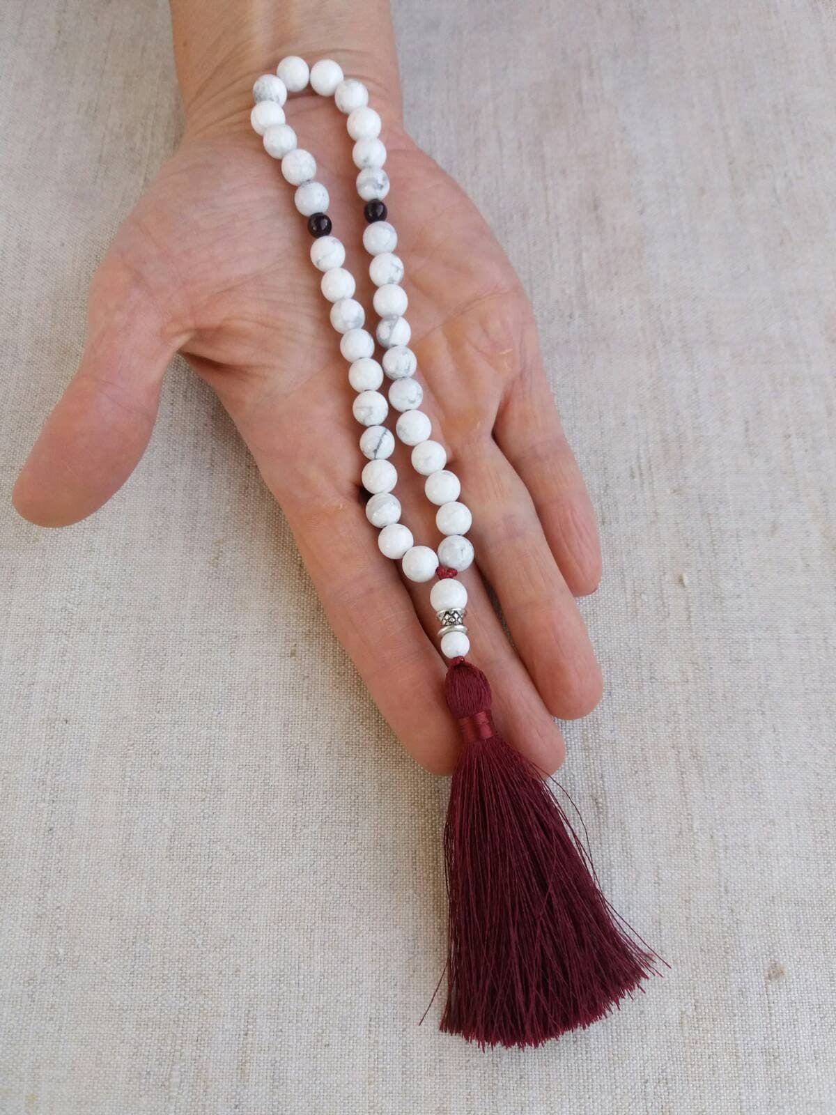 Mini tasbeeh White tasbih beads Worry beads Pocket prayer beads - image 5