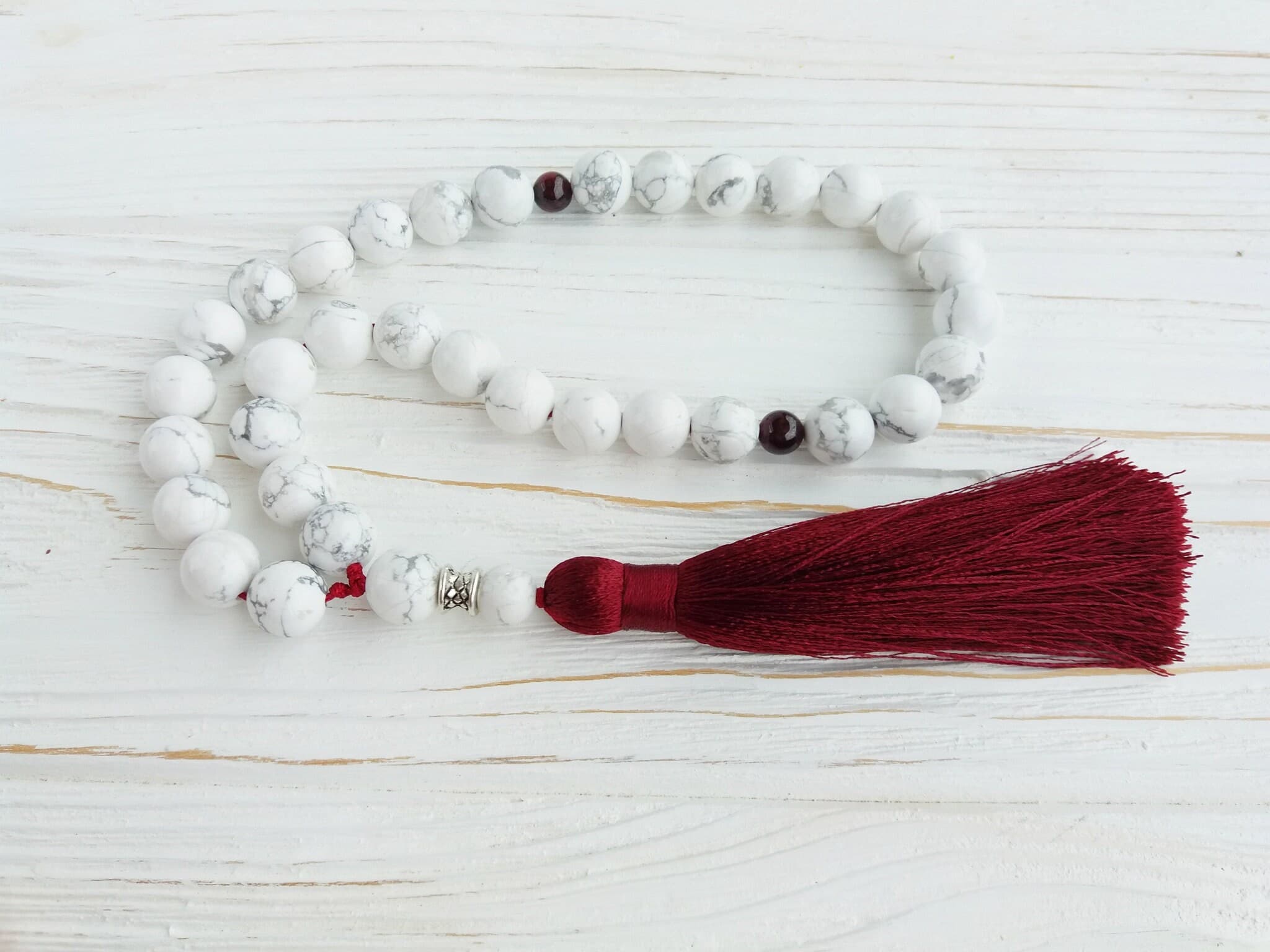 White tasbeeh 33 beads Prayer beads islamic Worry beads Tasbih 33 beads - image 4
