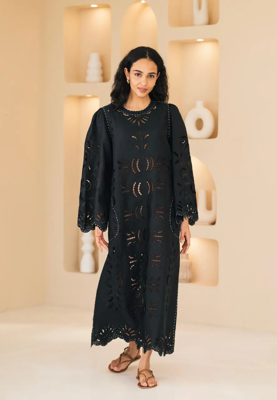Brigitte ukrainian dress Embroidered linen dresses Richelie vyshyvanka by BoutiqueUA