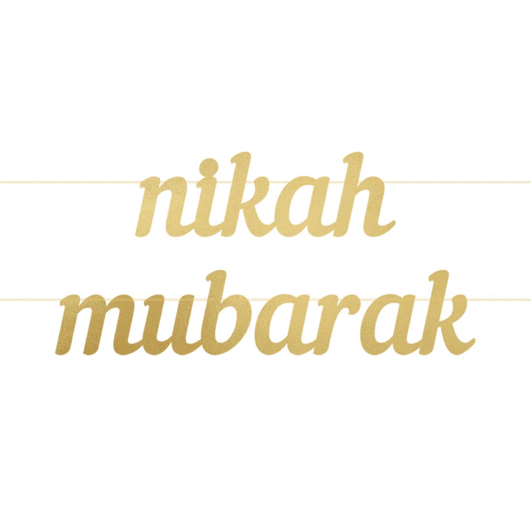Nikah Mubarak Letter Banner Nikah Decor for Nikkah Party Set Dulhan Bridal Decor Engagement Party Set Wedding Gift for Bride and Groom Gift