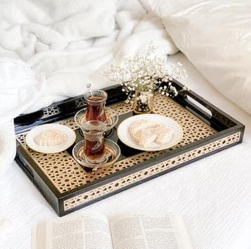 Luxury Geometric Tray - Home Decor Gift Islamic Decor for Muslim Home Gifts New Home Gift Eid Gift for Adults Islamic Gift for Ramadan Eid