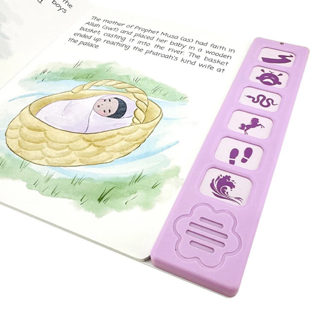 Prophet Musa Sound Book for Muslim Kids Eid Gift Idea for New Muslim Baby Aqeeqah Gift Islamic Book Gifts for Muslim Kids Ramadan Gift Moses