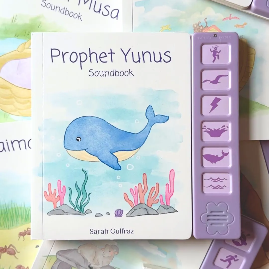 Prophet Yunus Sound Book - Muslim Kids Eid Gift Idea for New Muslim Baby Aqeeqah Gift Islamic Book Gifts for Muslim Kid Ramadan Gift Jonah - image 3