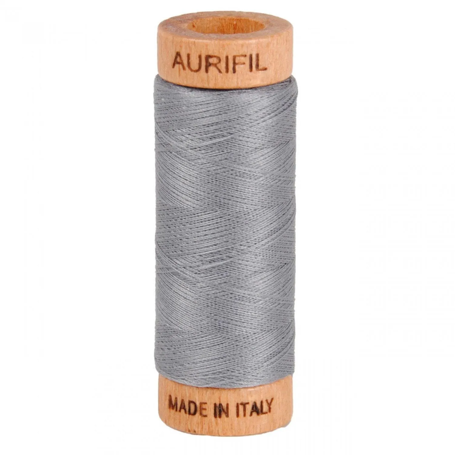 Aurifil 80 weight Large Spool Color 2605 Grey Gray Medium Neutral - image 3