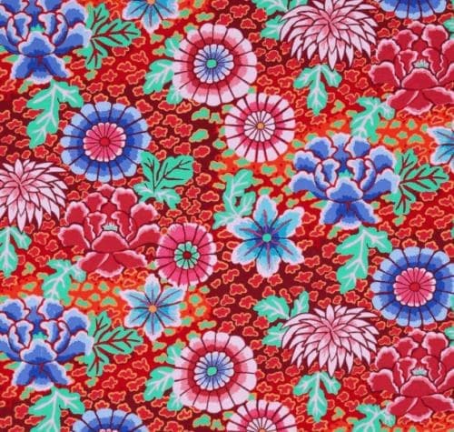 OOP Rowan Kaffe Fassett Dream Red Floral PRECUT Fat Quarter Remnant PWGP148 - image 3
