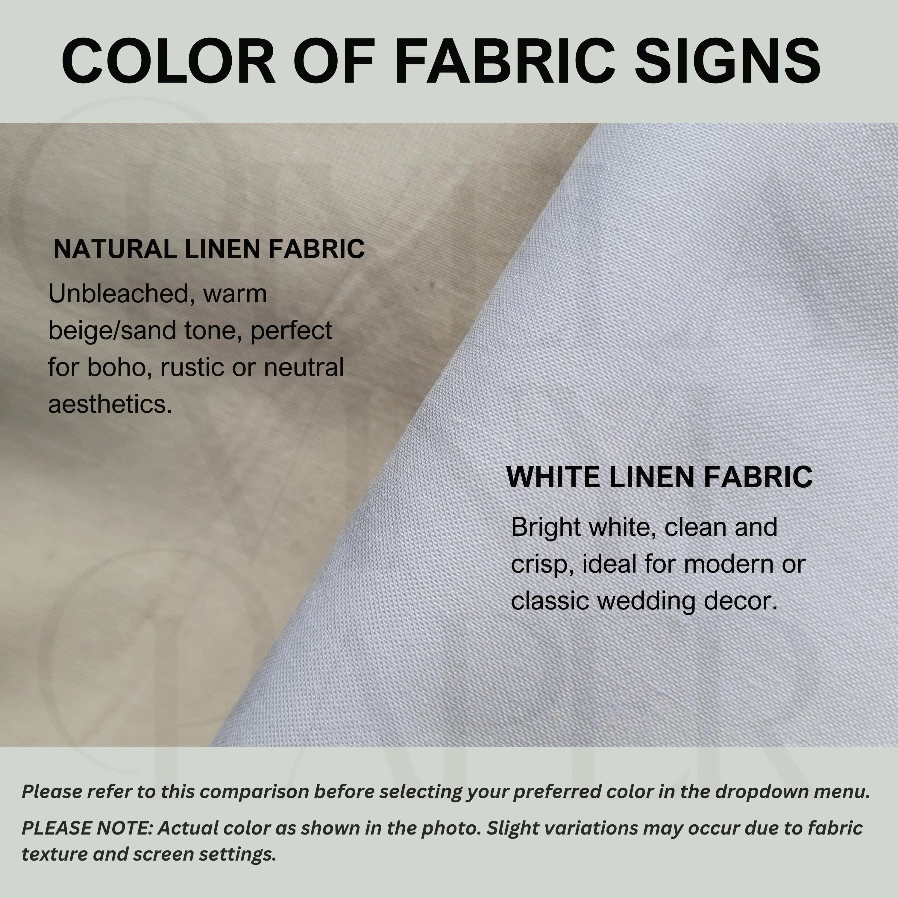 Custom Muslim Welcome to the Wedding Linen Sign, Nikkah Decor - image 5