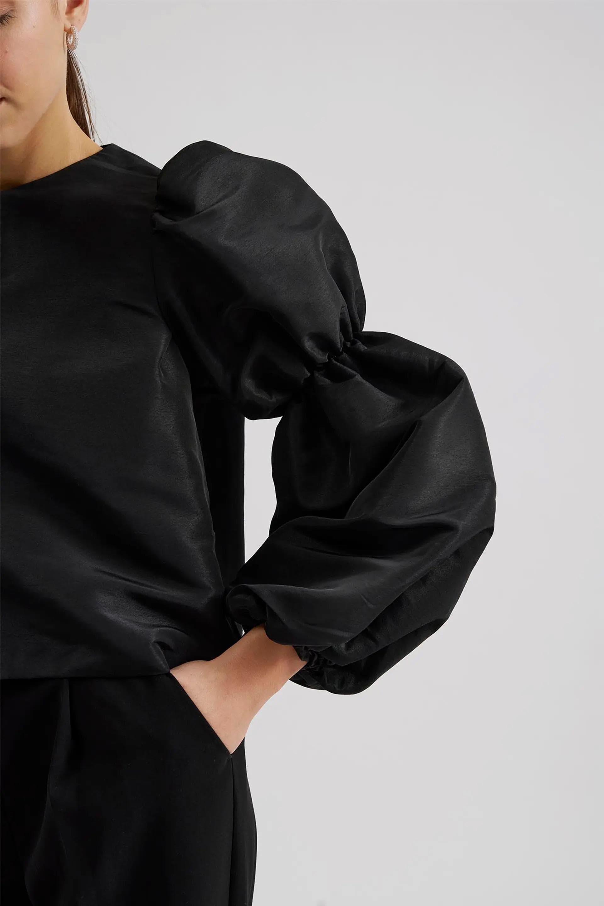 Jacket with pouf balloon sleeve | Modest Fashion | Elegant style | Women business outfit| Made to measure available |more colours - image 2