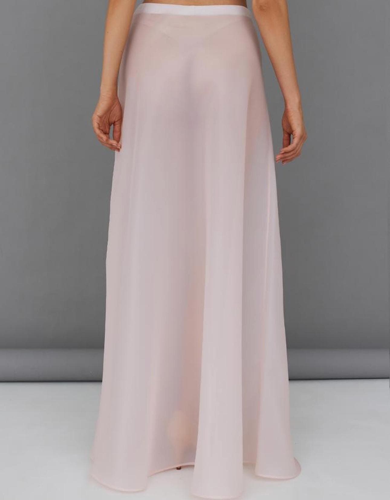 Matte Organza skirt top Layer | Can be lined  | modest top | Tzinut clothing | Minimalist design | Custom made| Top Layer - image 2