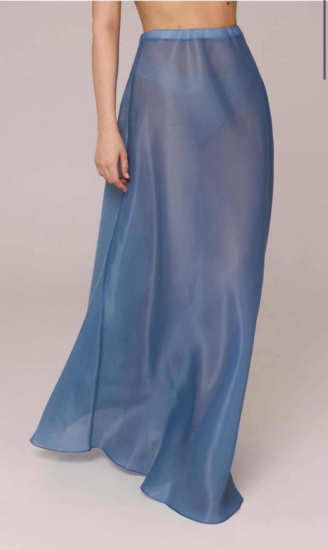 Organza skirt top Layer | Can be lined  | modest top | Tzinut clothing | Minimalist design | Custom made| Top Layer - image 3