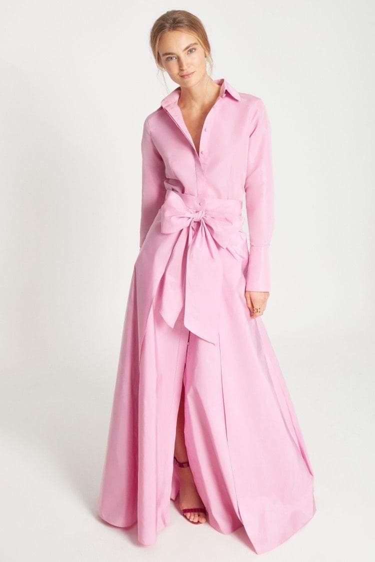 Pink blush taffeta Gown | Modest Taffeta Dress for Special Occasions |  Modest fashion |  custom made available  | Taffeta modest gown - image 3
