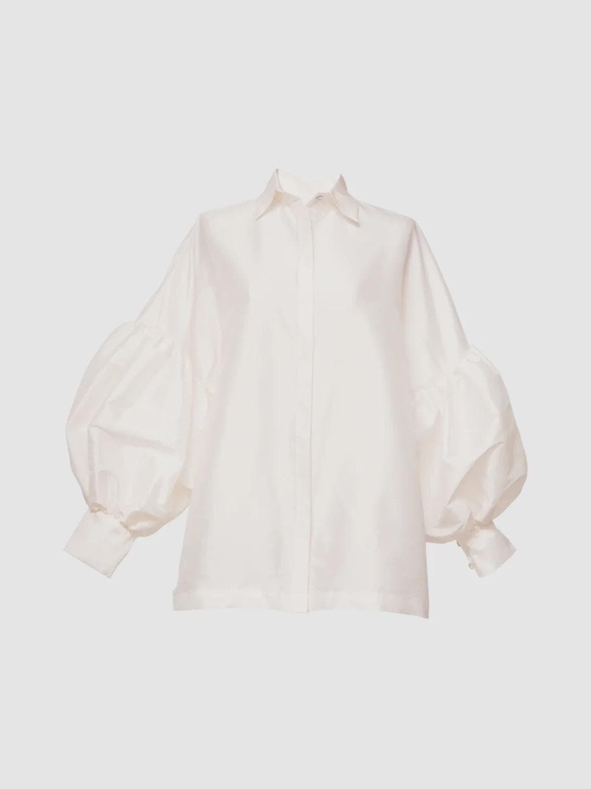 Taffeta puffy sleeve blouse | More colours available  | modest top | Tzinut clothing | Minimalist design | Custom made - image 5