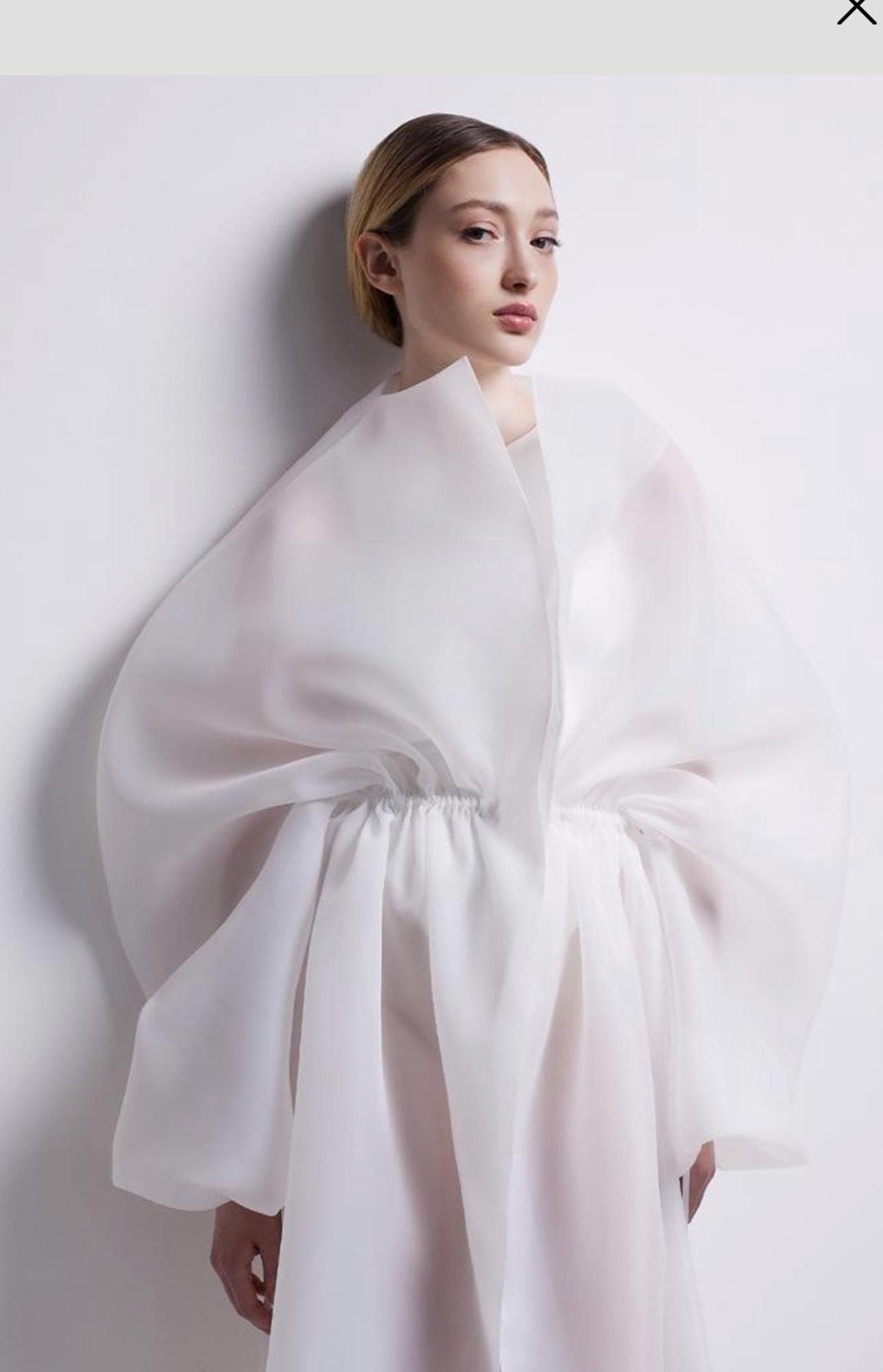 Organza blouse coat | Can be lined | modest top | Tzinut clothing | Minimalist design | Custom made| Top Layer