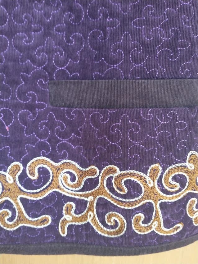 Kazakh Quilted Embroidered Traditional Vest - image 4