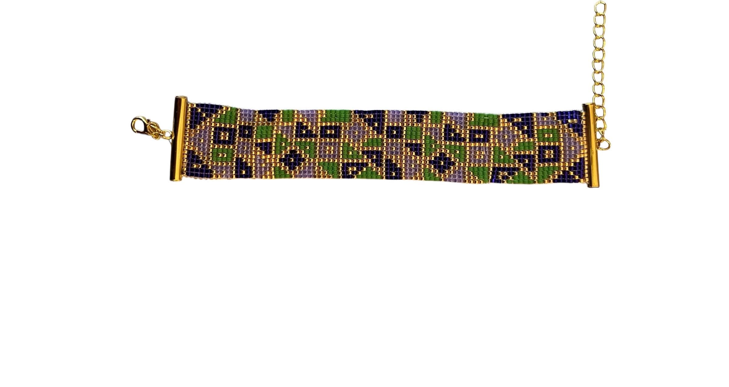 Women's Seed Bead Bracelet-Handwoven  Beaded Bracelet-Women's Loom Bracelet-Islamic Seed Bead Bracelets-Gift For Her
