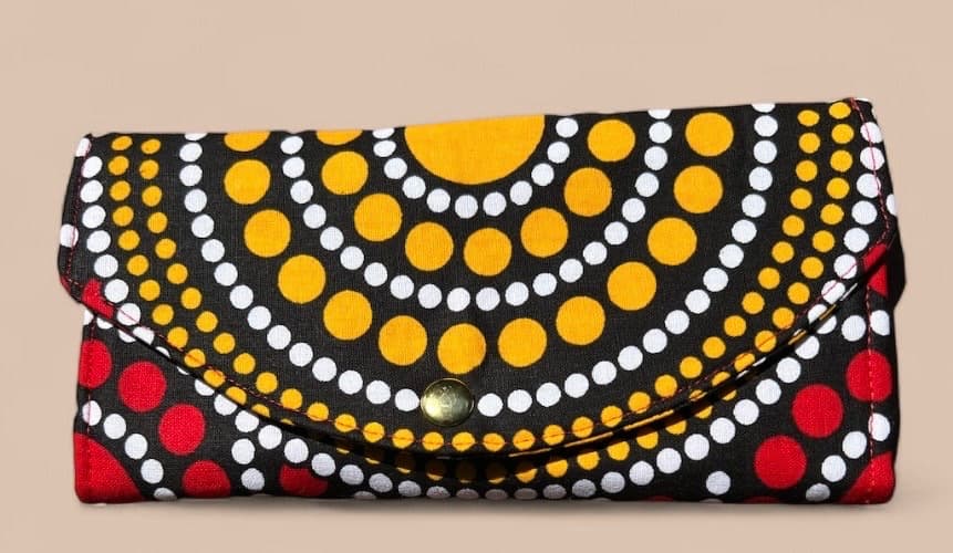 African Print Fabric Wallet-Women's African Fabric Wallet-Fabric Wallet-Handmade Ankara Wallet-Gift for Her