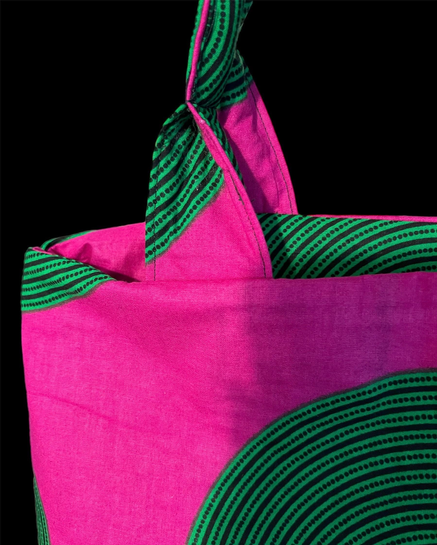 African Print Handbag-Shoulder Bag-Large Purse-Large Tote Bag-Handmade African Tote Bag-Gift for Her-Women's Accessory - image 5