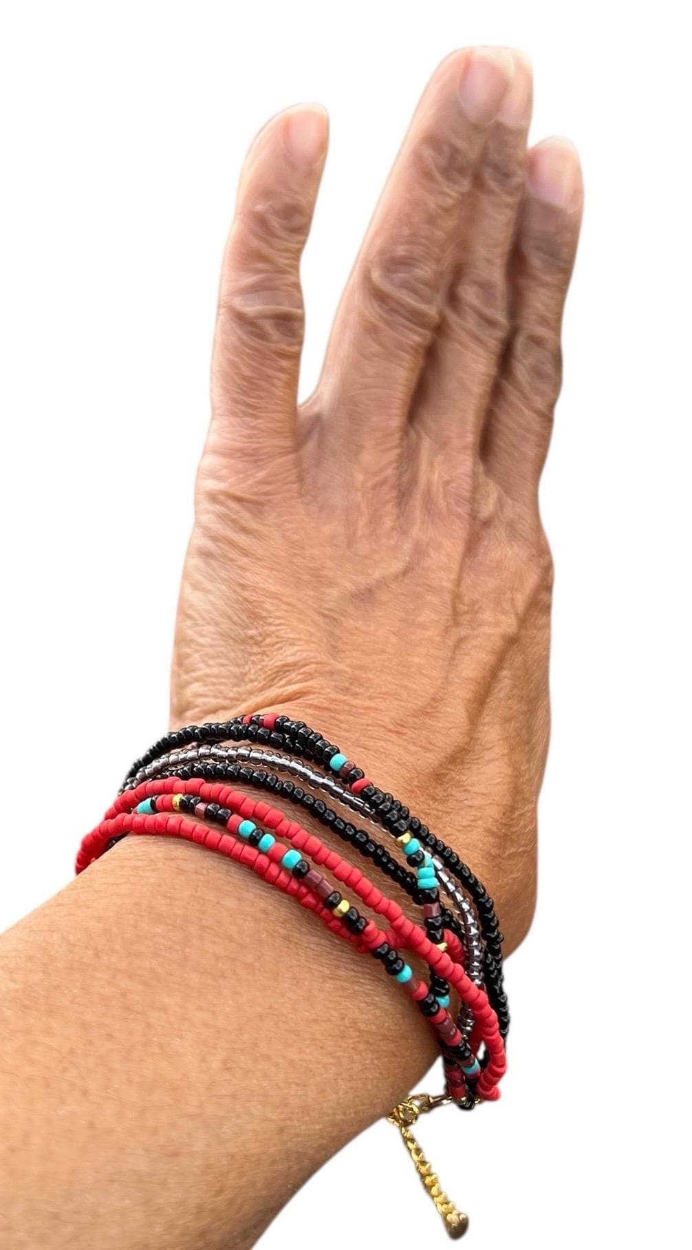 Women's Seed Bead Bracelet-Handwoven  Beaded Bracelet-Women's Loom Bracelet-Clasp  Seed Bead Bracelets-Gift For Her - image 5