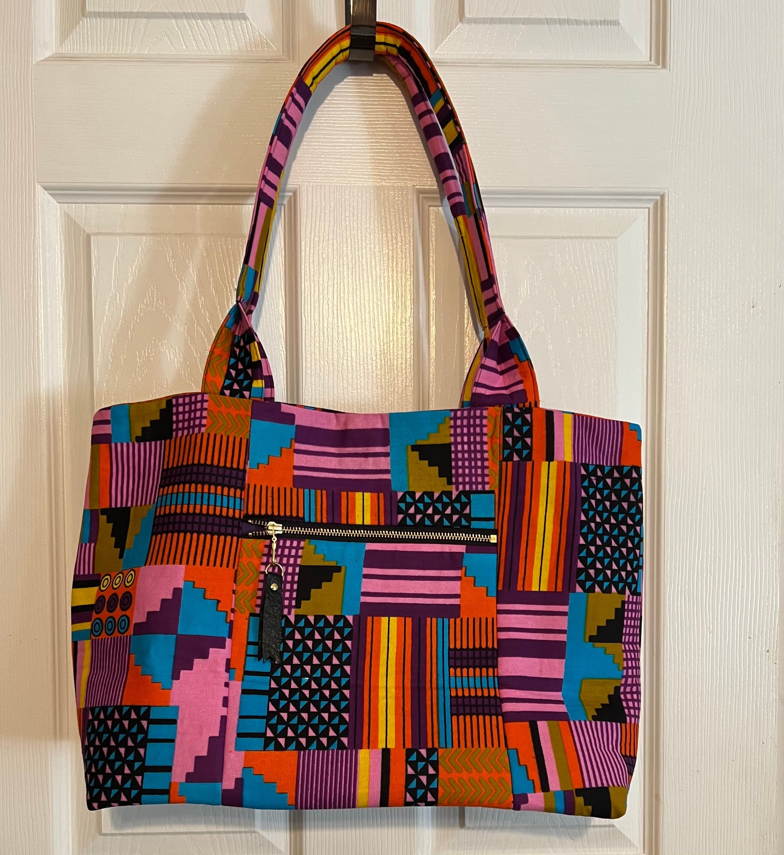 African Print Handbag-Shoulder Bag-Women's Tote Bag-Women's Purse-Handmade Women's  Bag - image 3