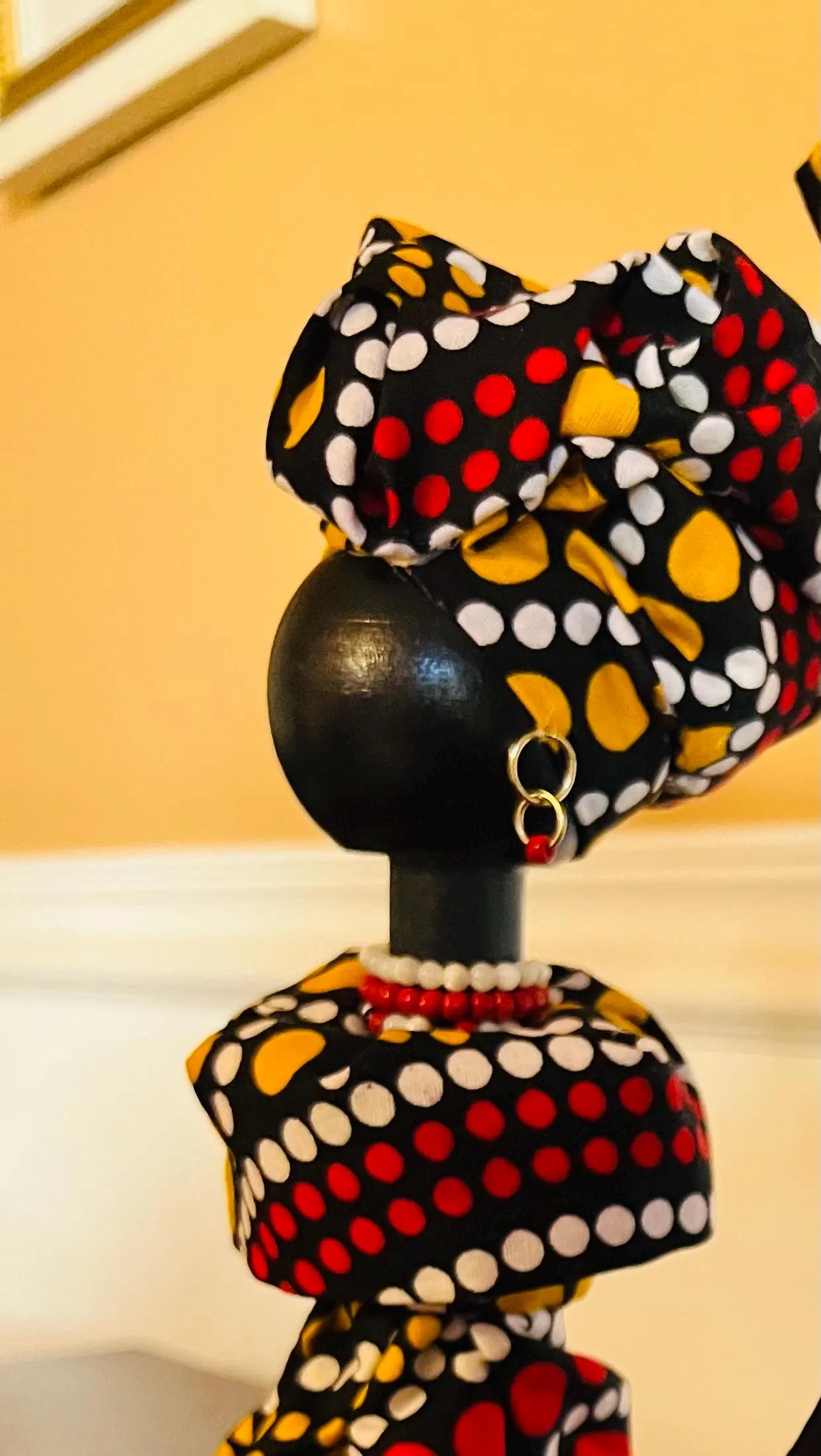 Authentic Kente Wooden Peg Dolls - image 4