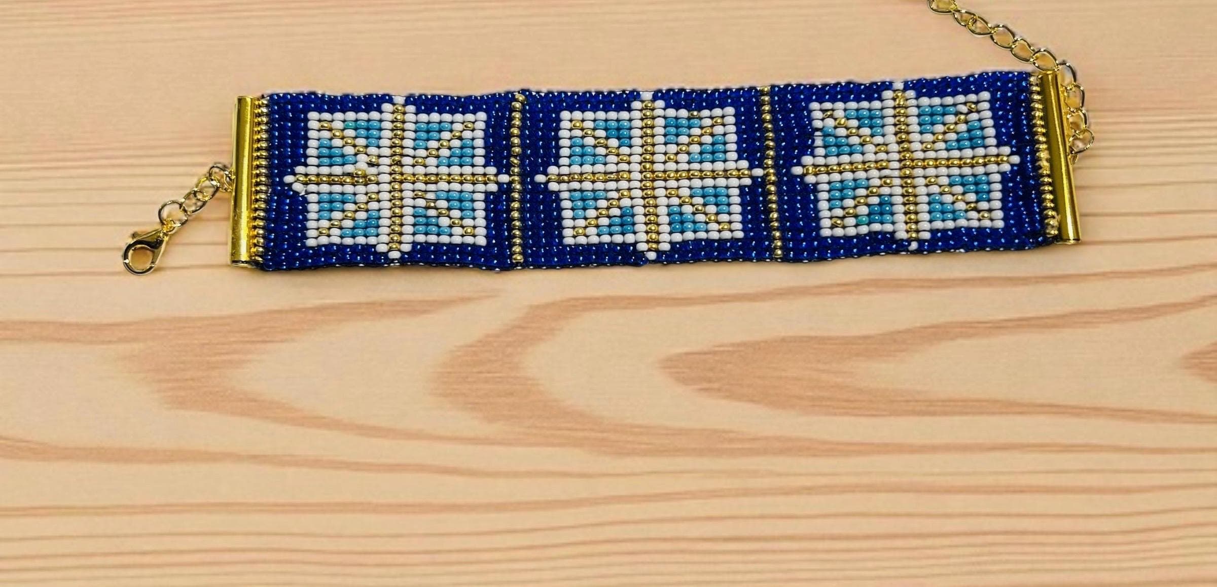 Women's Seed Bead Bracelet-Handwoven  Beaded Bracelet-Women's Loom Bracelet-Islamic Seed Bead Bracelets-Gift For Her