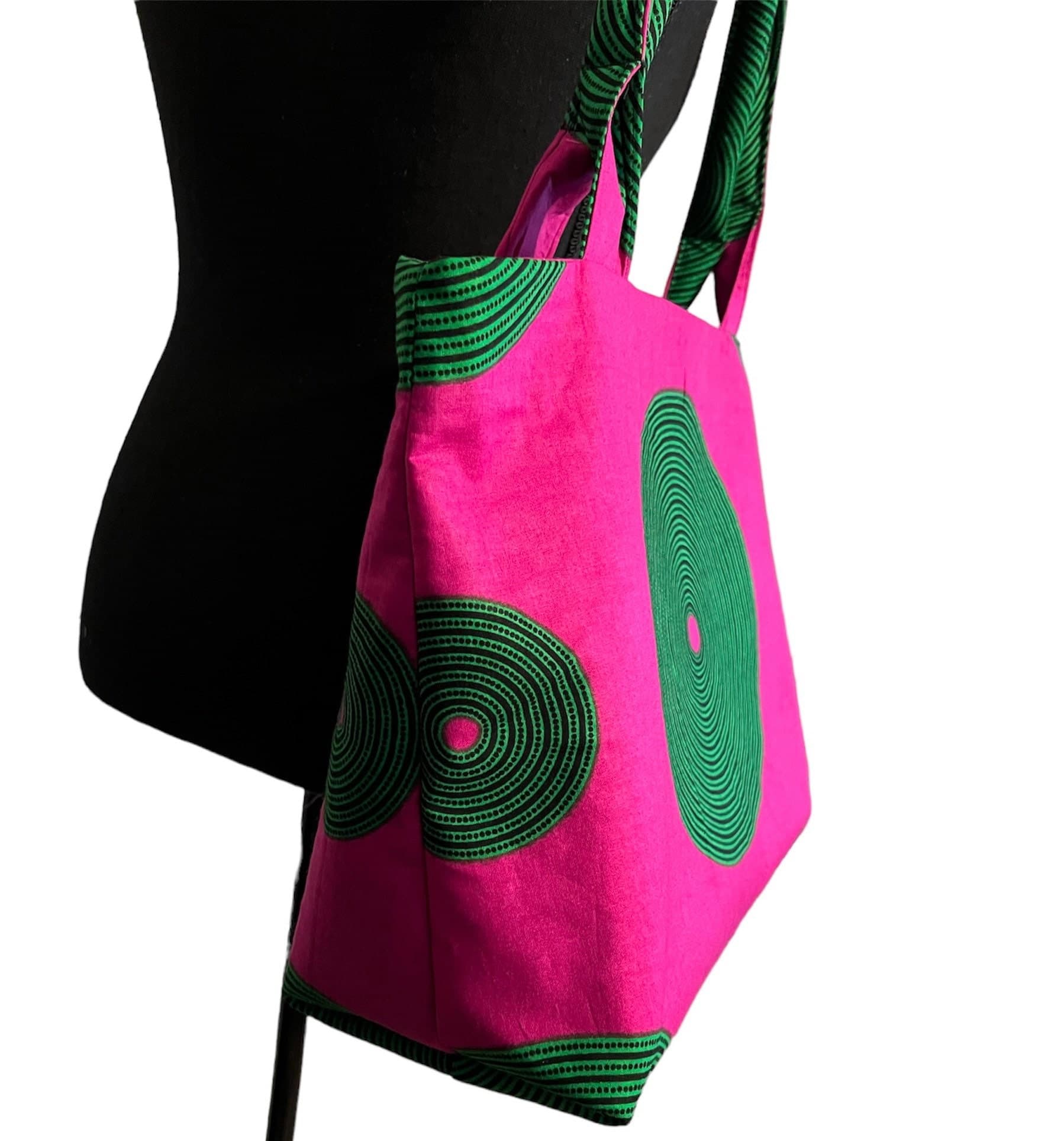 African Print Handbag-Shoulder Bag-Large Purse-Large Tote Bag-Handmade African Tote Bag-Gift for Her-Women's Accessory - image 4