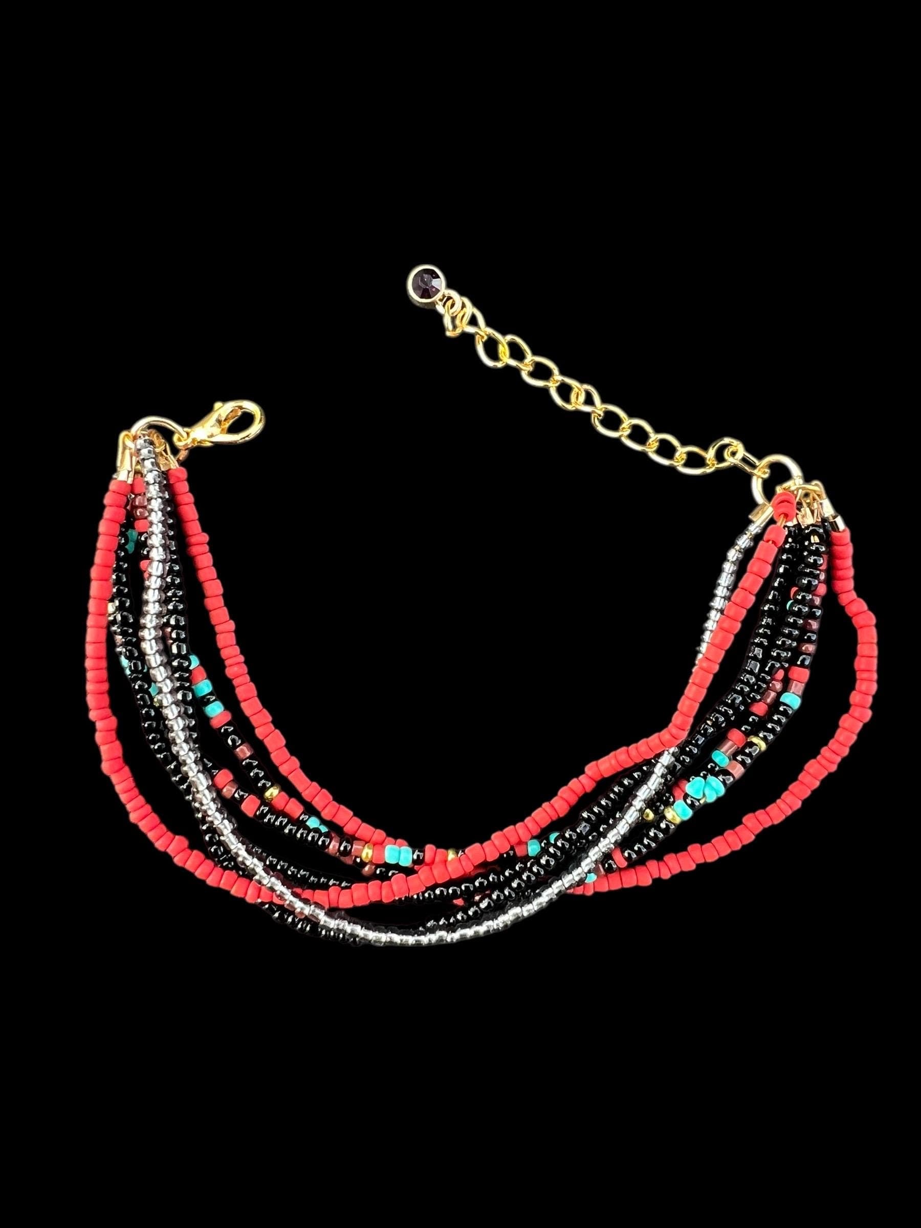 Women's Seed Bead Bracelet-Handwoven  Beaded Bracelet-Women's Loom Bracelet-Clasp  Seed Bead Bracelets-Gift For Her - image 3