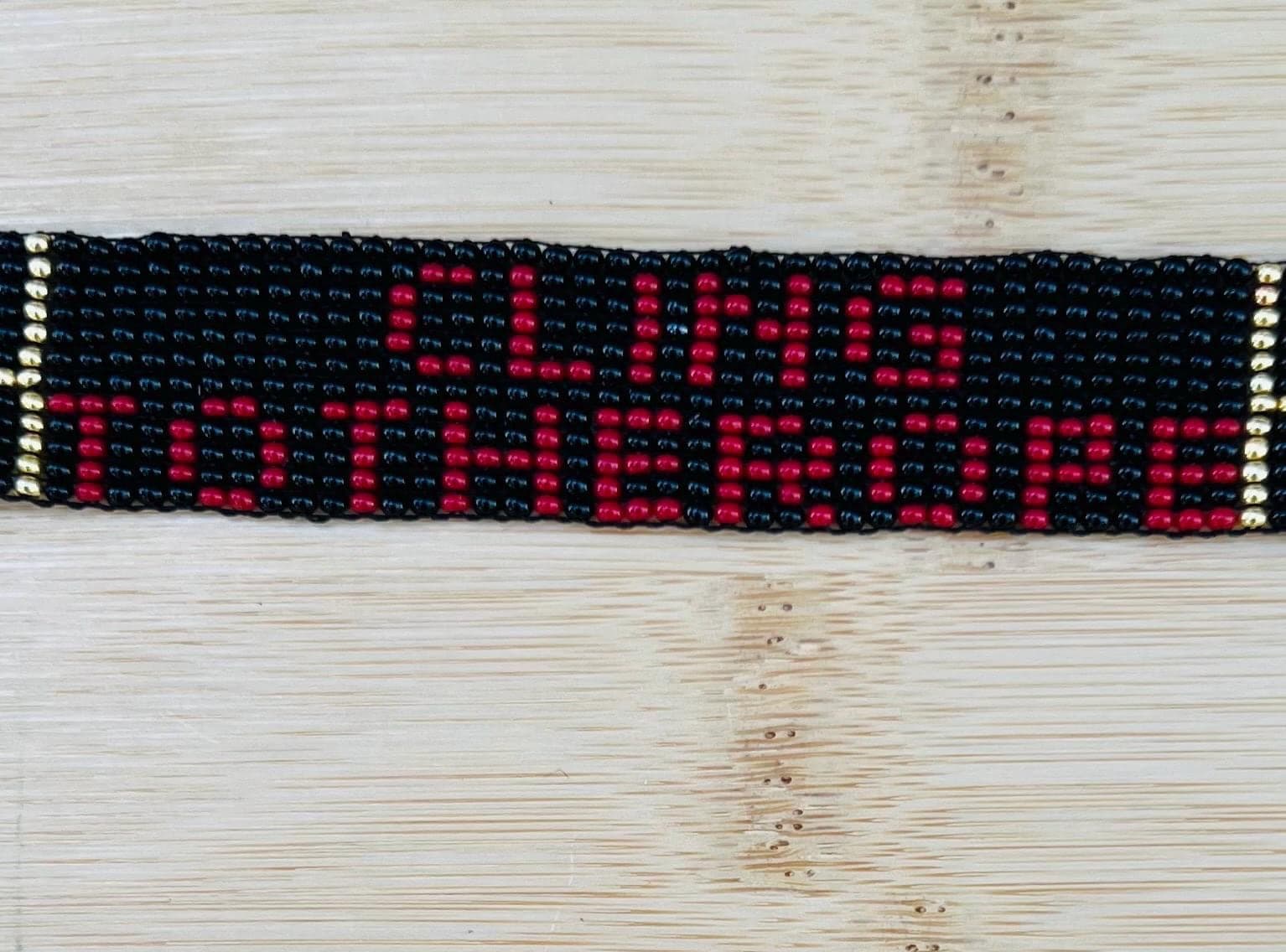 Handwoven Islamic Motif Collection of Seed Bead Loom Bracelets: Cling to the Rope Design - image 5