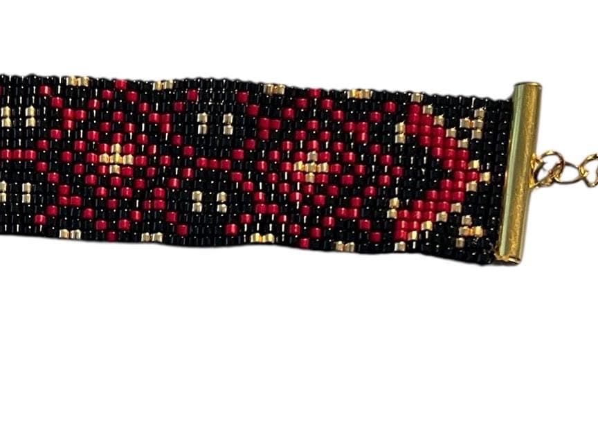 Women's Seed Bead Loom Bracelet-Handcrafted Loom Bracelet-Women's Bracelet-Gift For Her - image 3