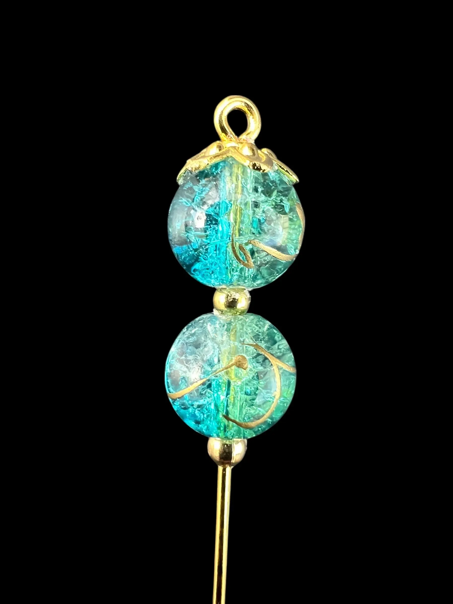 Decorative Hijab Pins – Glass Beaded Scarf Accessories (Set of 4) - image 3