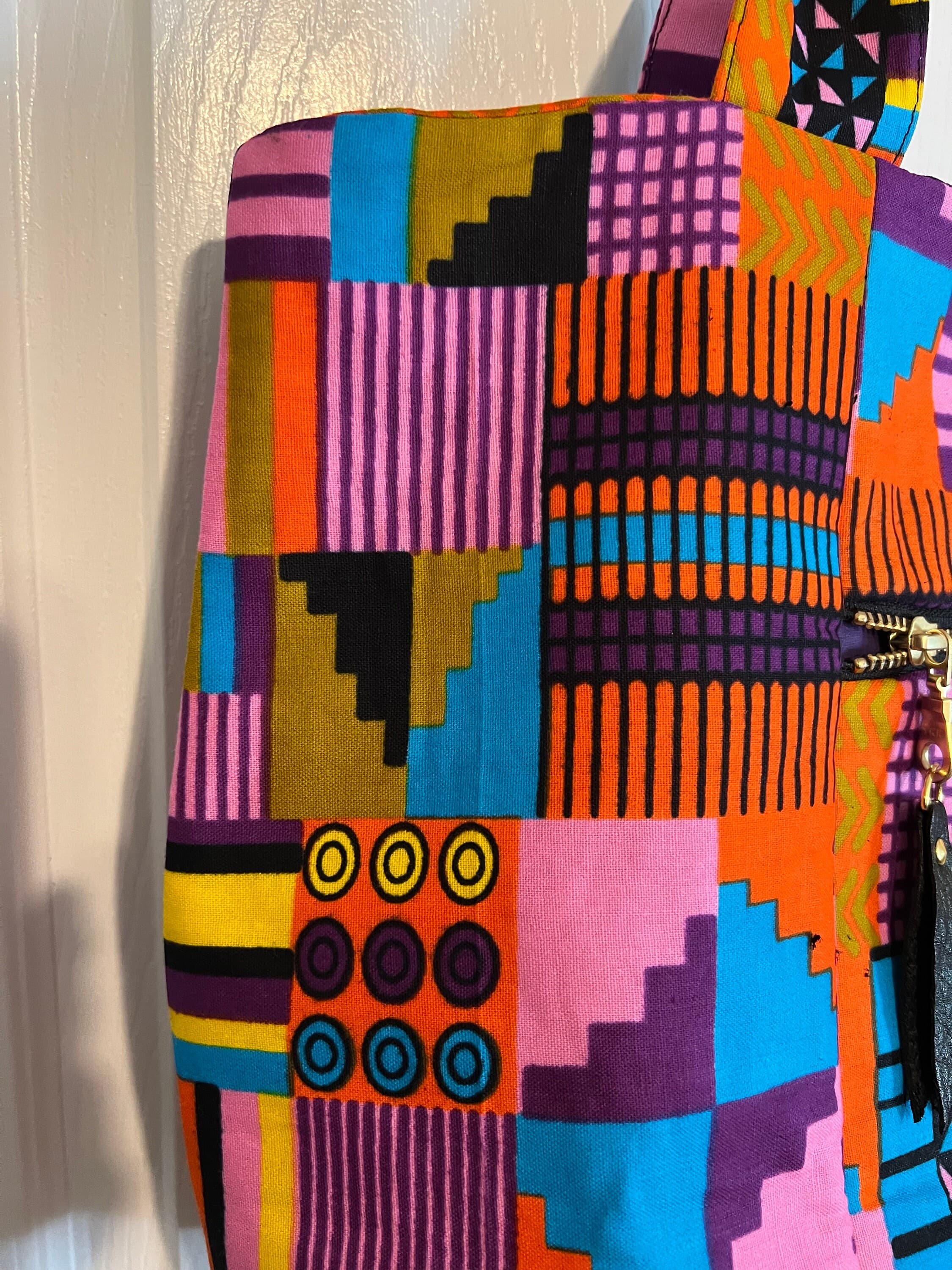 African Print Handbag-Shoulder Bag-Women's Tote Bag-Women's Purse-Handmade Women's  Bag - image 4