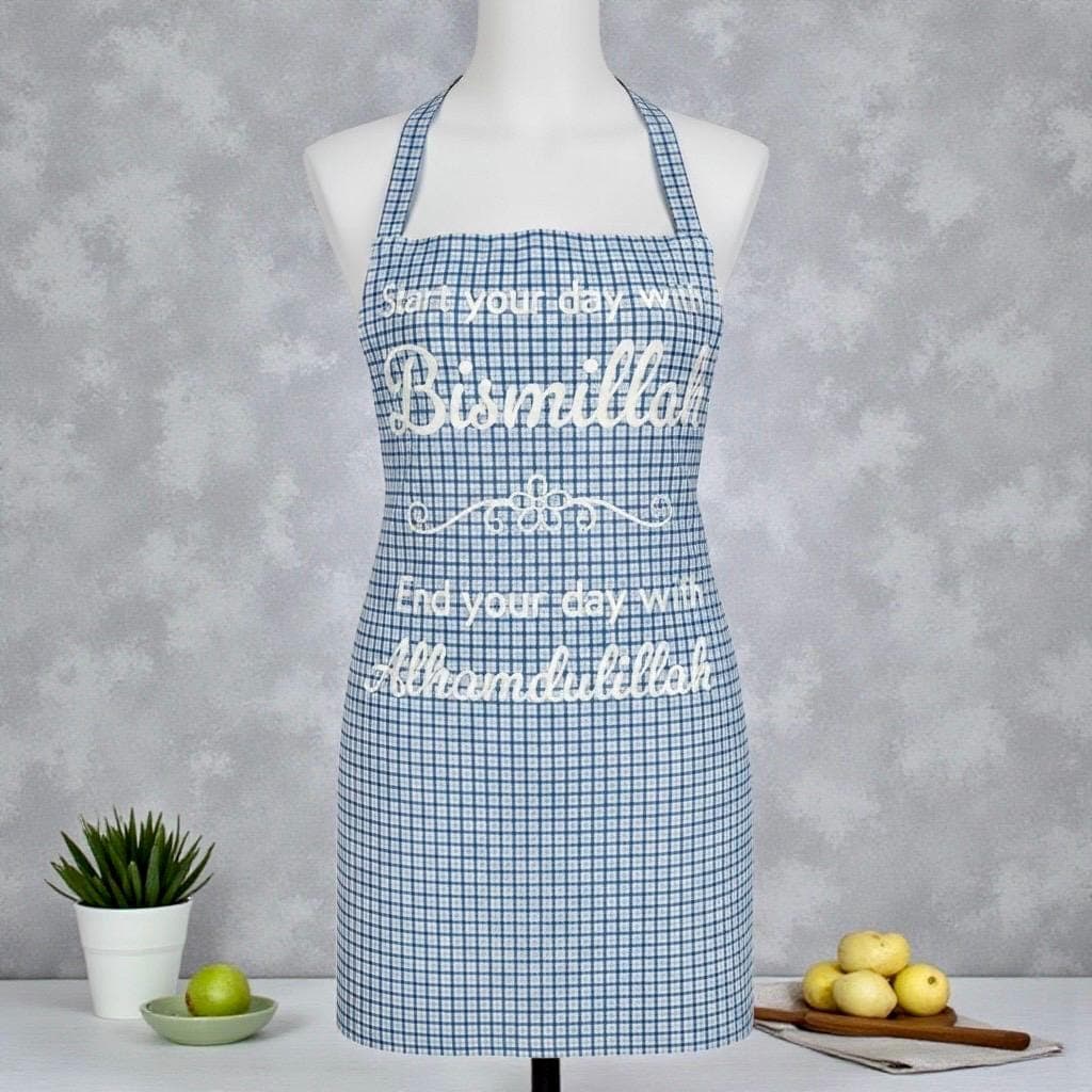 Cooking Apron-Bismillah Apron-Muslim Kitchen Apron-Handmade Gift for Her-Handmade Cooking Apron - image 4