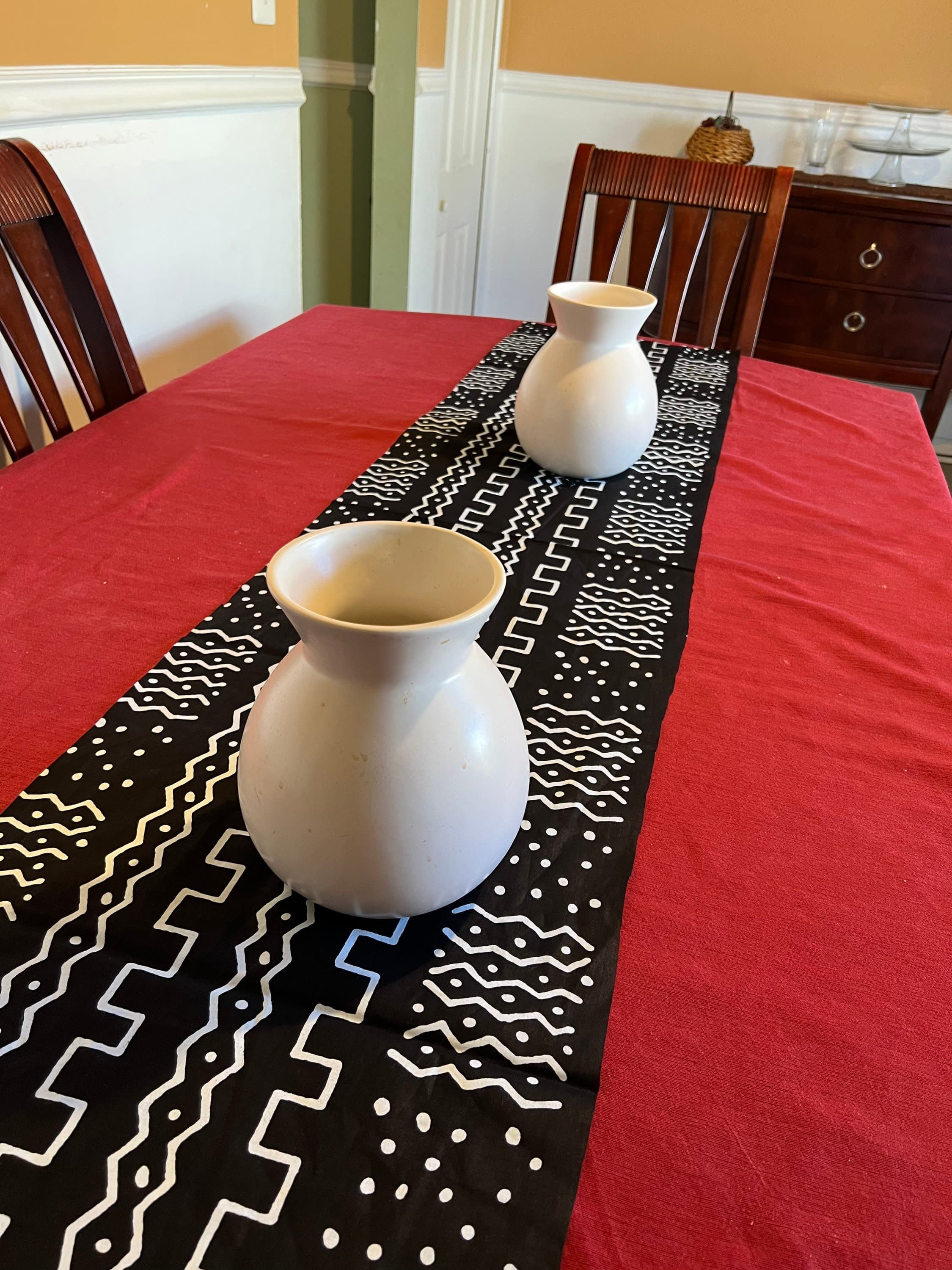 Kente Table Runner and Placemat Sets-African Print Table Runner- Kente Placemat Sets-Handmade Table Runner-Handmade Placemats-Home Decor
