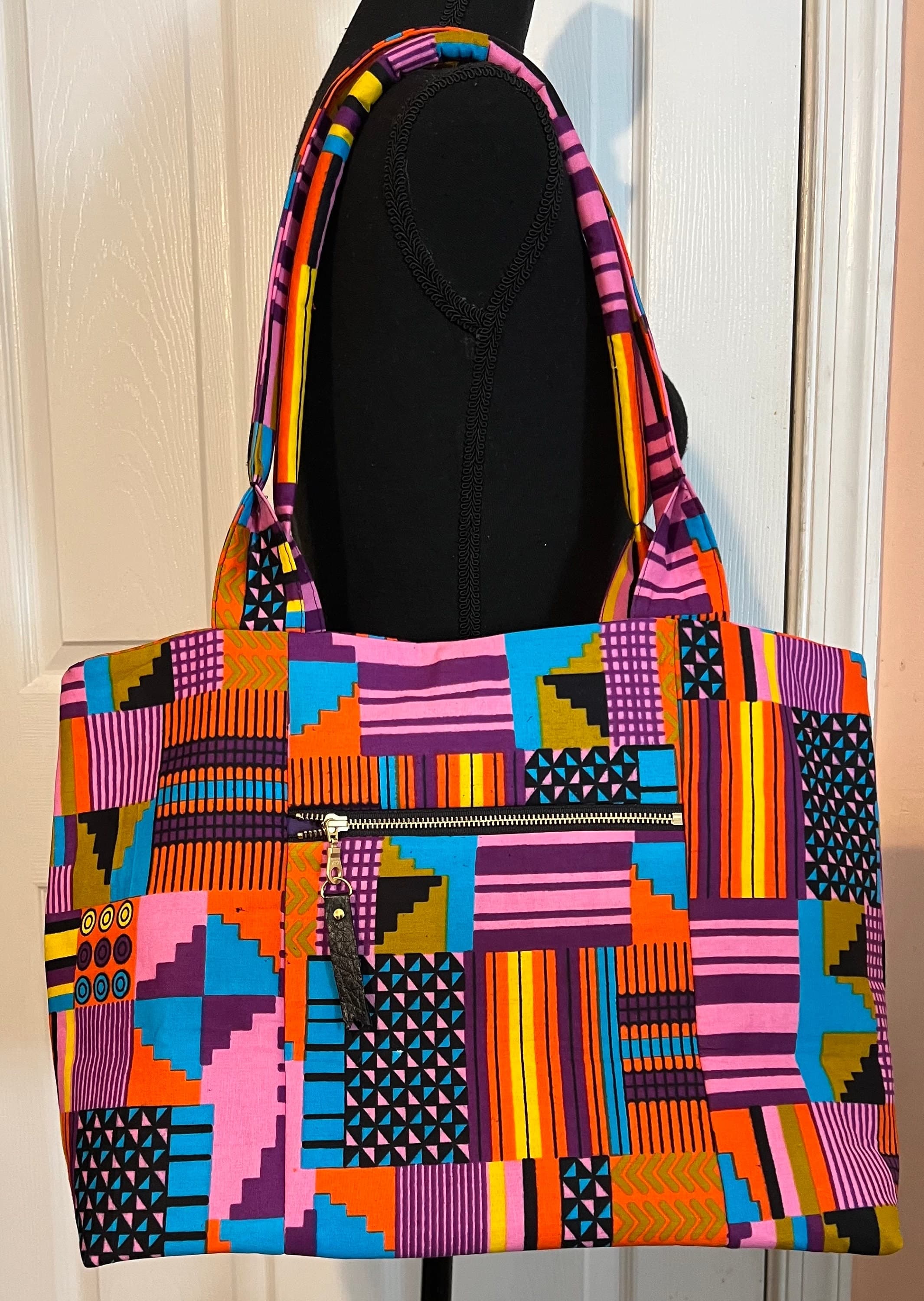 African Print Handbag-Shoulder Bag-Women's Tote Bag-Women's Purse-Handmade Women's  Bag