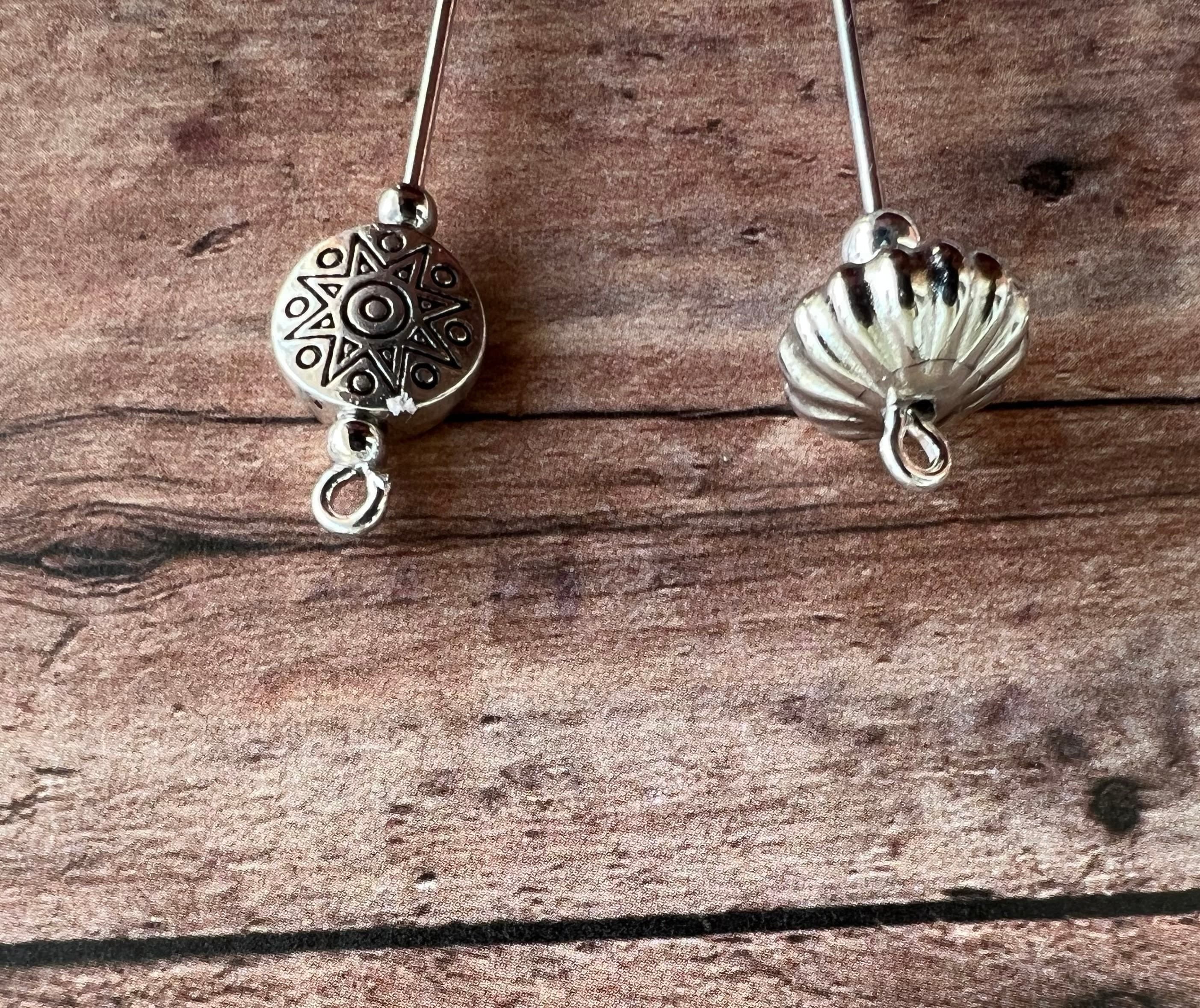 Women's Hijab Pin-Muslim Women Pin-Hijab Pin- Muslim Women Accessories-Islamic Gift for Her-Handmade Pins-Hijab Decorative Silver Tone Pins - image 3
