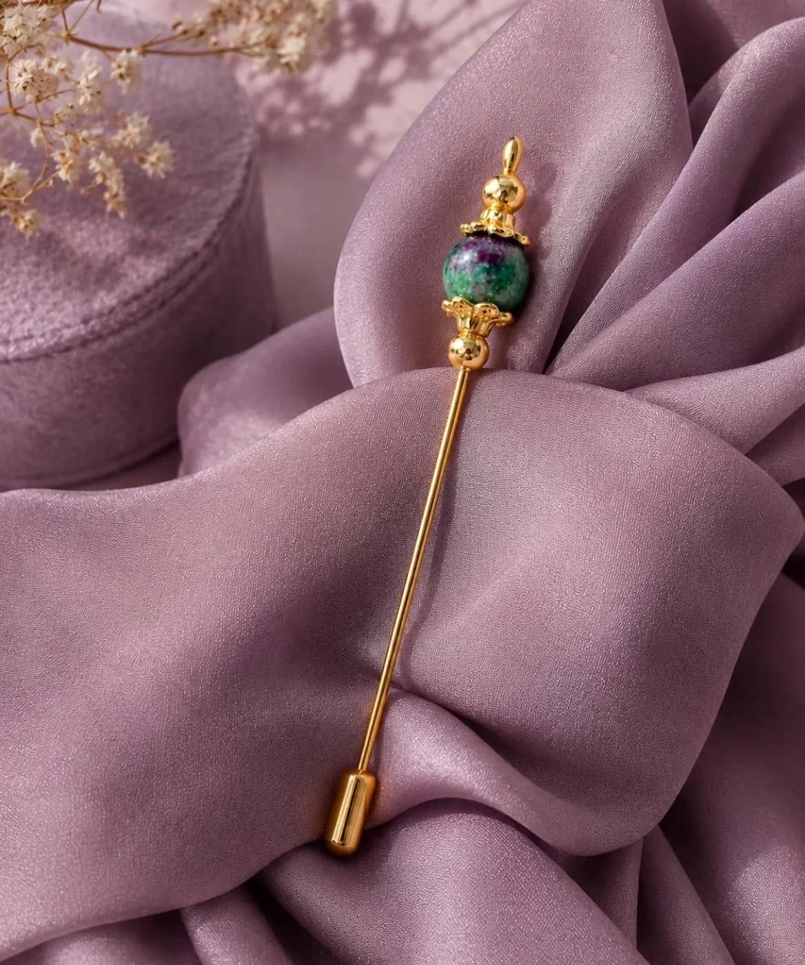 Decorative Hijab Pins – Beaded Scarf Accessories