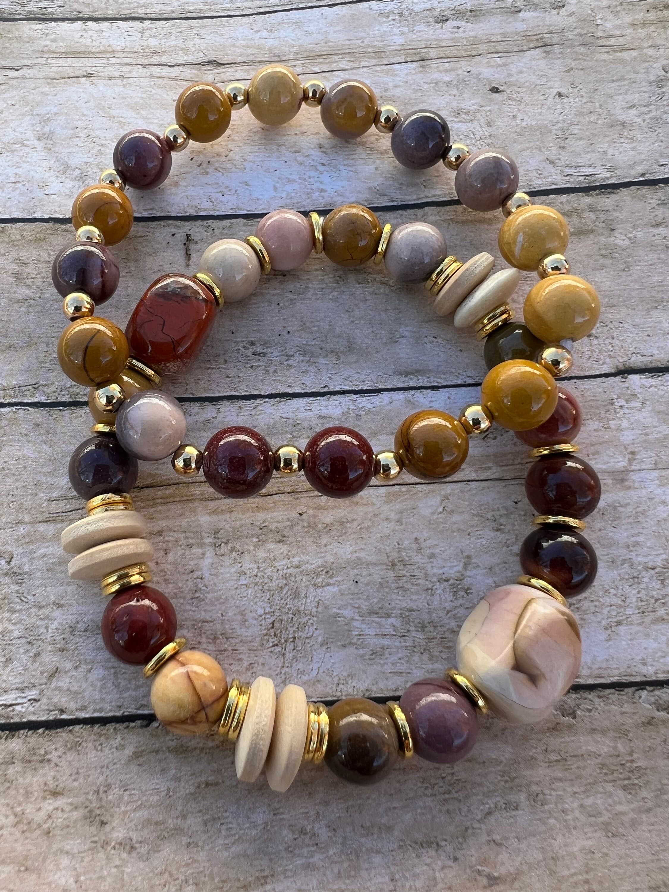 Women's  Beaded Stretch Bracelet-Stretch Beaded Bracelet-Women's Bracelet-Gift for Her-Handmade Beaded Bracelet