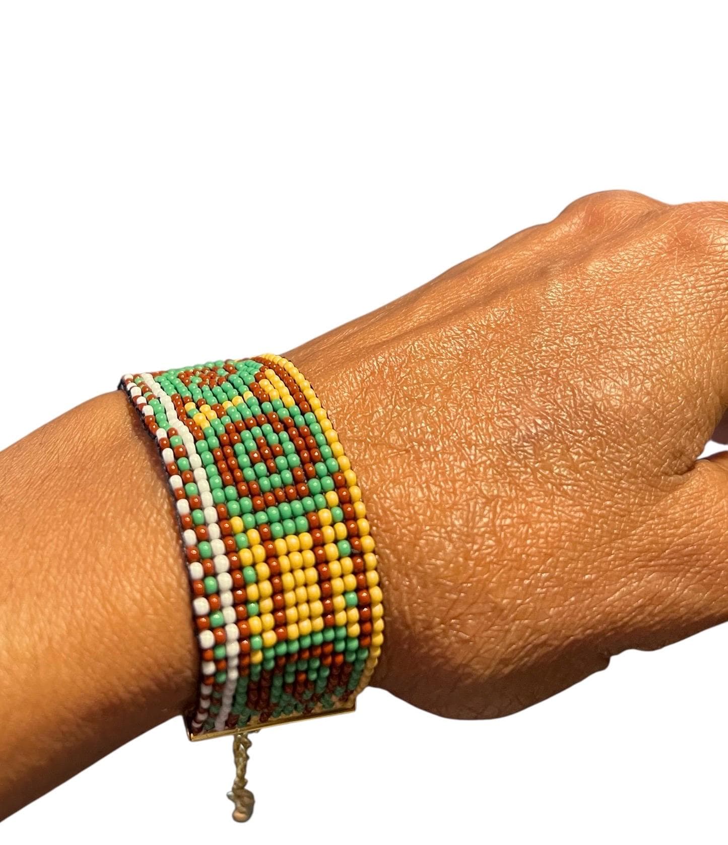 Women's Seed Bead Bracelet-Handwoven  Beaded Bracelet-Women's Loom Bracelet-Clasp Seed Bead Bracelet-Gift For Her - image 3