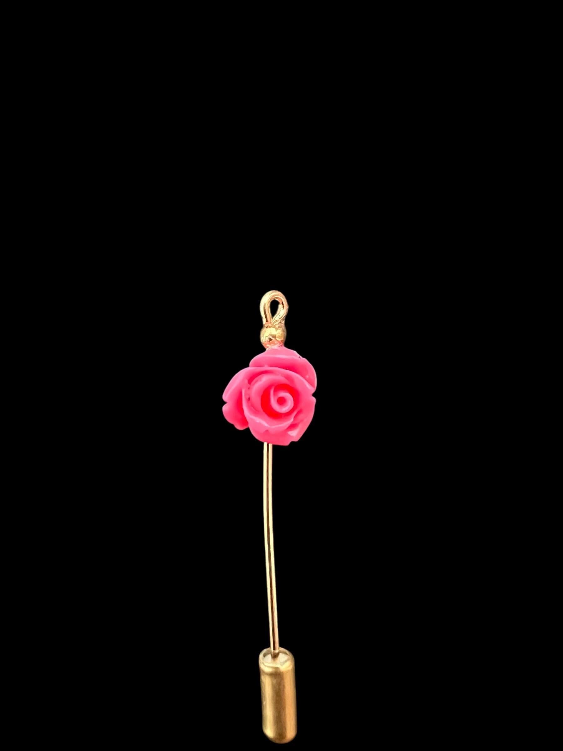 Women's Hijab Pin-Muslim Women Pin- Muslim Women Accessories-Islamic Gift for Her-Handmade Pins-Hijab Decorative Scarf Pins: Rose Collection - image 4