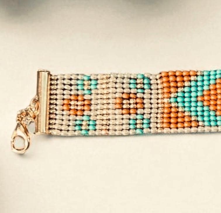 Seed Bead Loom Bracelet-Women's Seed Bead Bracelet-Handwoven  Beaded Bracelet-Women's Loom Bracelet-Gift For Her - image 5