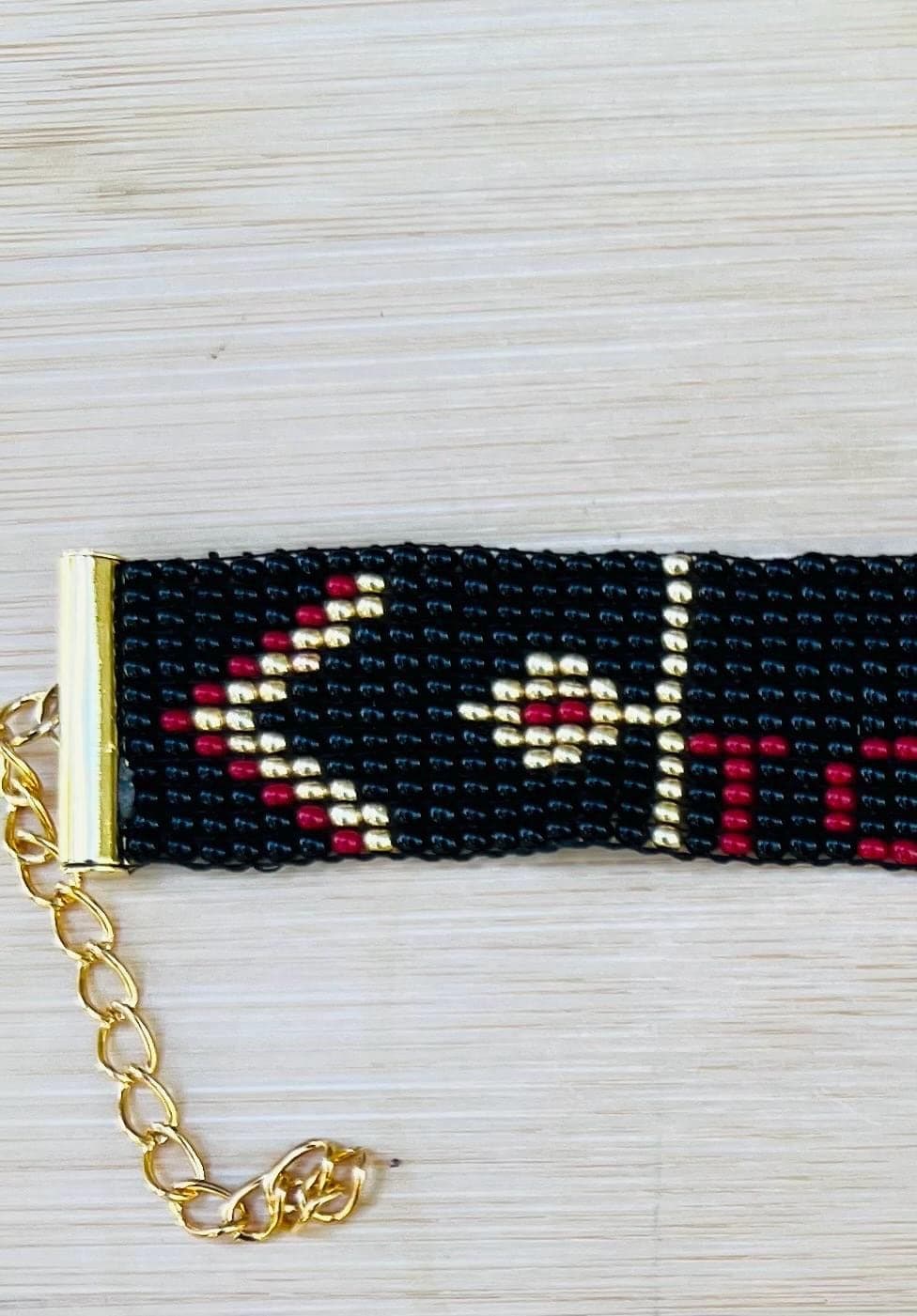 Handwoven Islamic Motif Collection of Seed Bead Loom Bracelets: Cling to the Rope Design - image 3