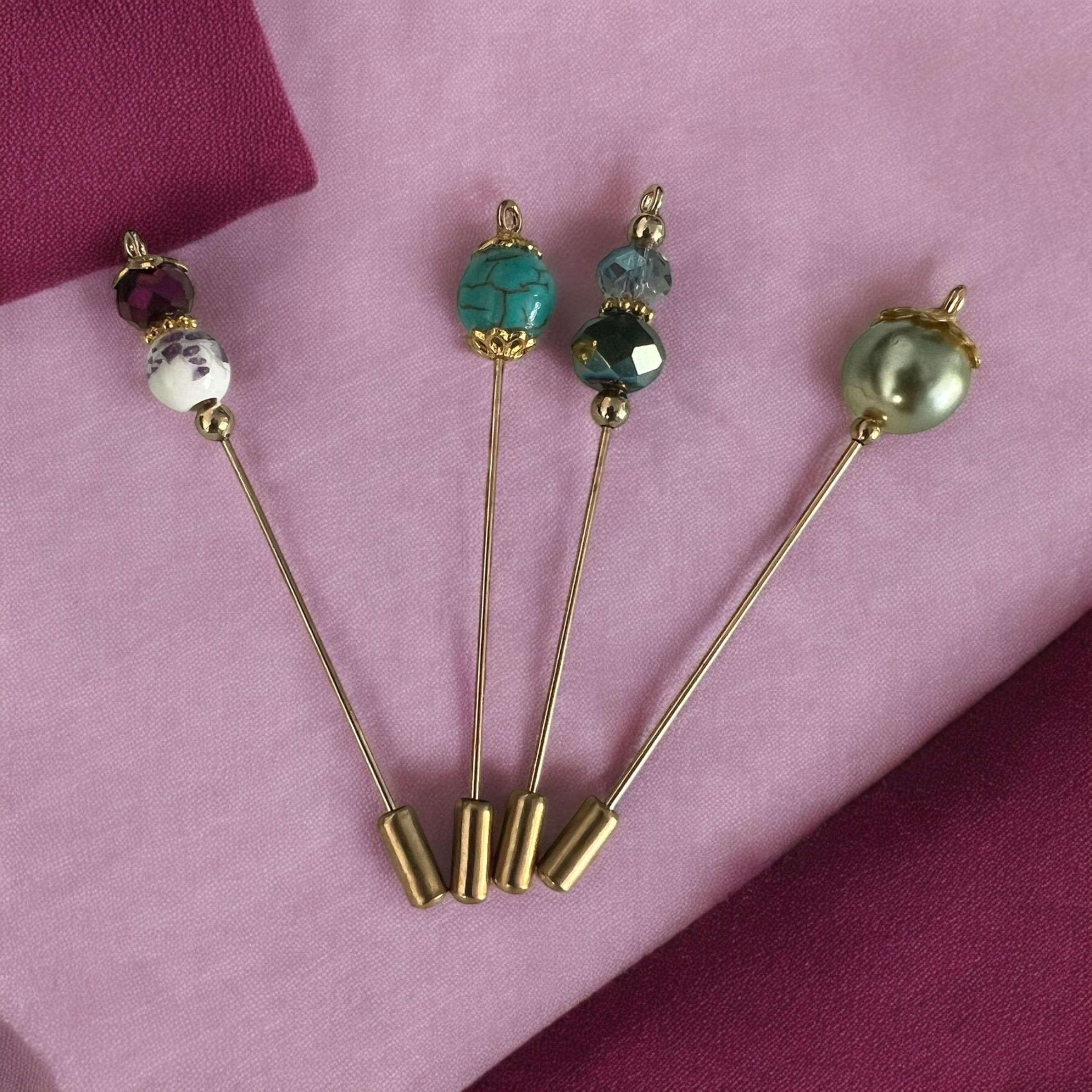 Hijab Decorative Scarf Pins-Women's Hijab Pin-Muslim Women Pin- Muslim Women Accessories-Islamic Gift for Her-Handmade Pins