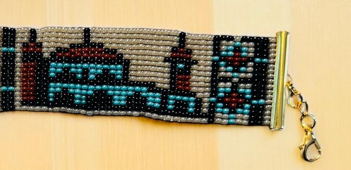 Women's Beaded Bracelet-Women's Loom Seed Bracelet-Handwoven Seed Bracelet-Islamic Design Bracelet-Gift for Her- - image 5
