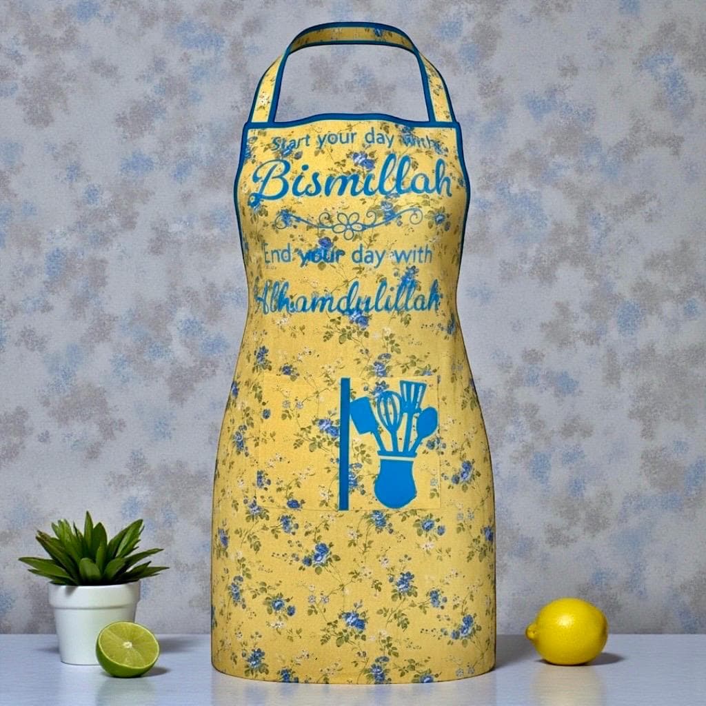 Women's Apron-Bismillah Apron-Muslim Kitchen Apron-Handmade Cooking Apron-Gift for Her-Women's Accessory - image 5