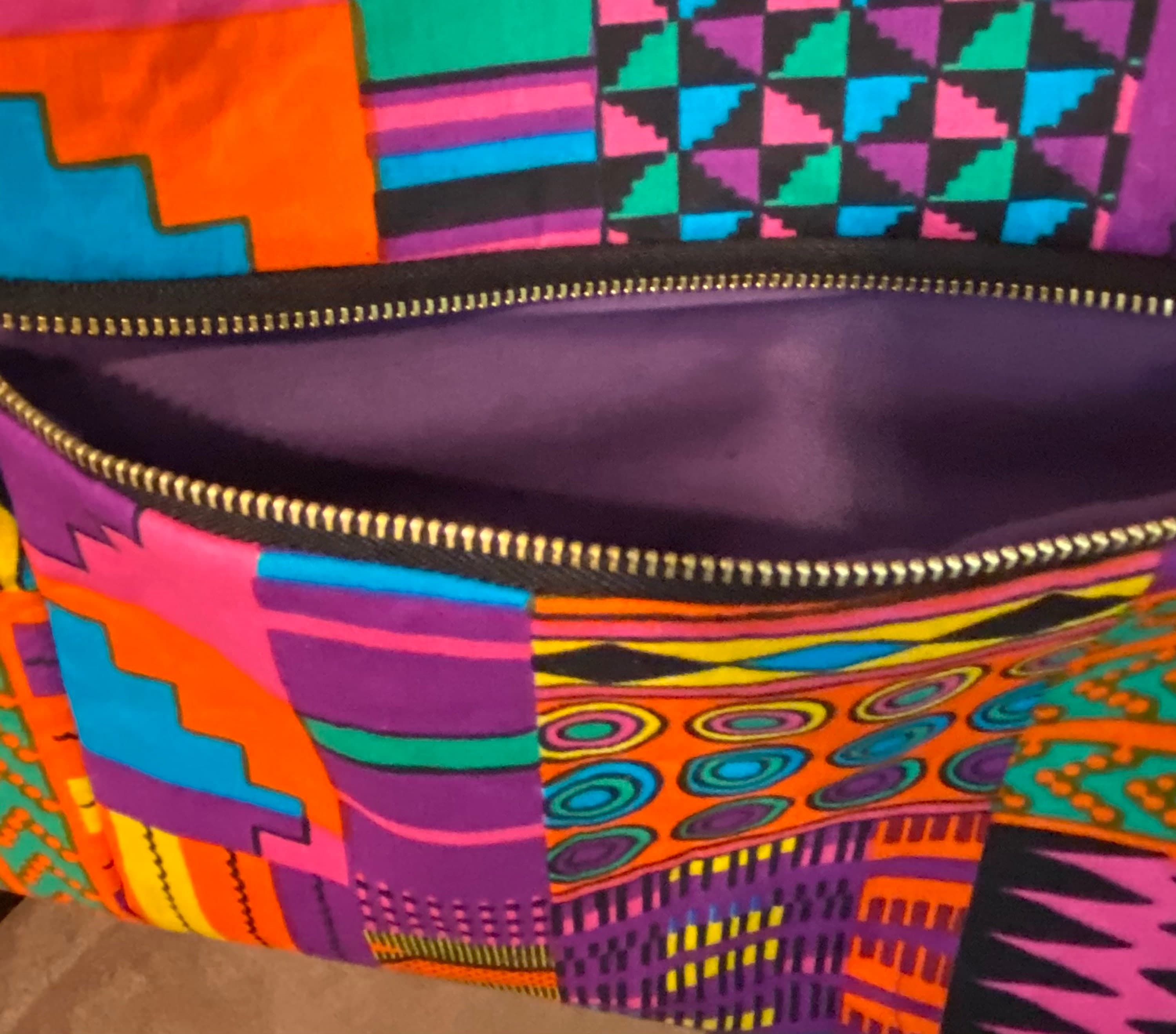African Print Handbag-Shoulder Bag-Women's Tote Bag-Women's Purse-Handmade Women's  Bag - image 5