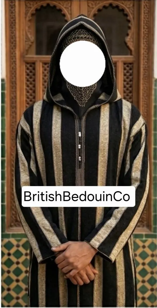 Moroccan Djellaba, Winter Hooded Thobe (54")