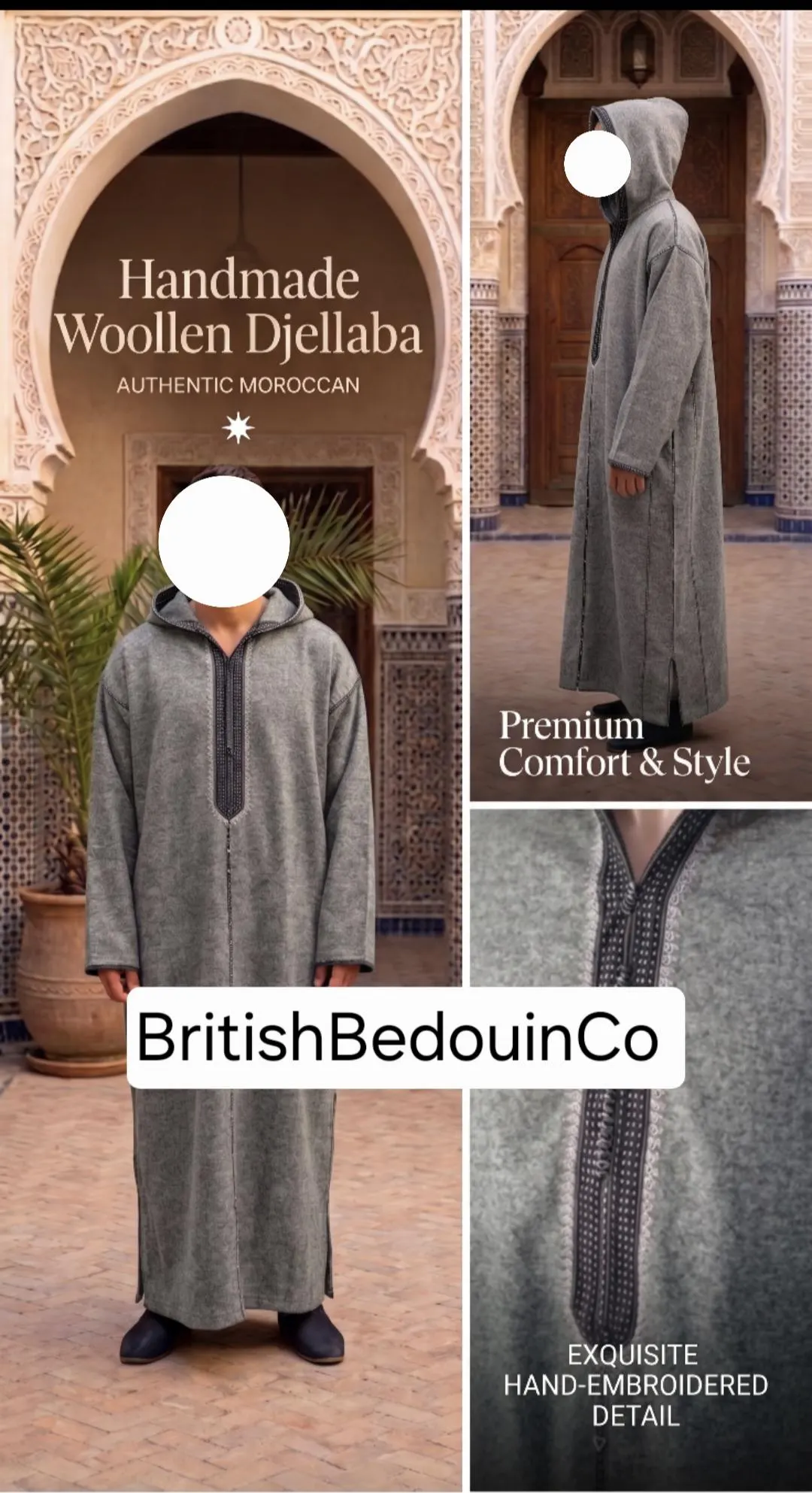 Luxury Winter Hooded Moroccan Djellaba